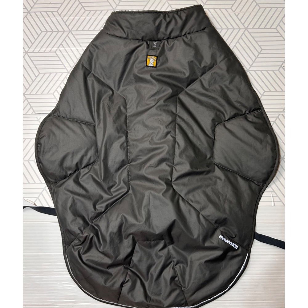 Ruffwear size XL Quinzee Insulated Dog Jacket Grey Quilted Shell Adjustable k